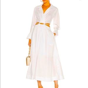 Jonathan Simkhai Alex Cut-Out Shirtdress
